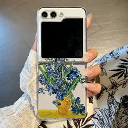 Van Gogh Oil Painting Retro Art Phone Case - Hard Clear Shell - Z Flip 3 (-1)