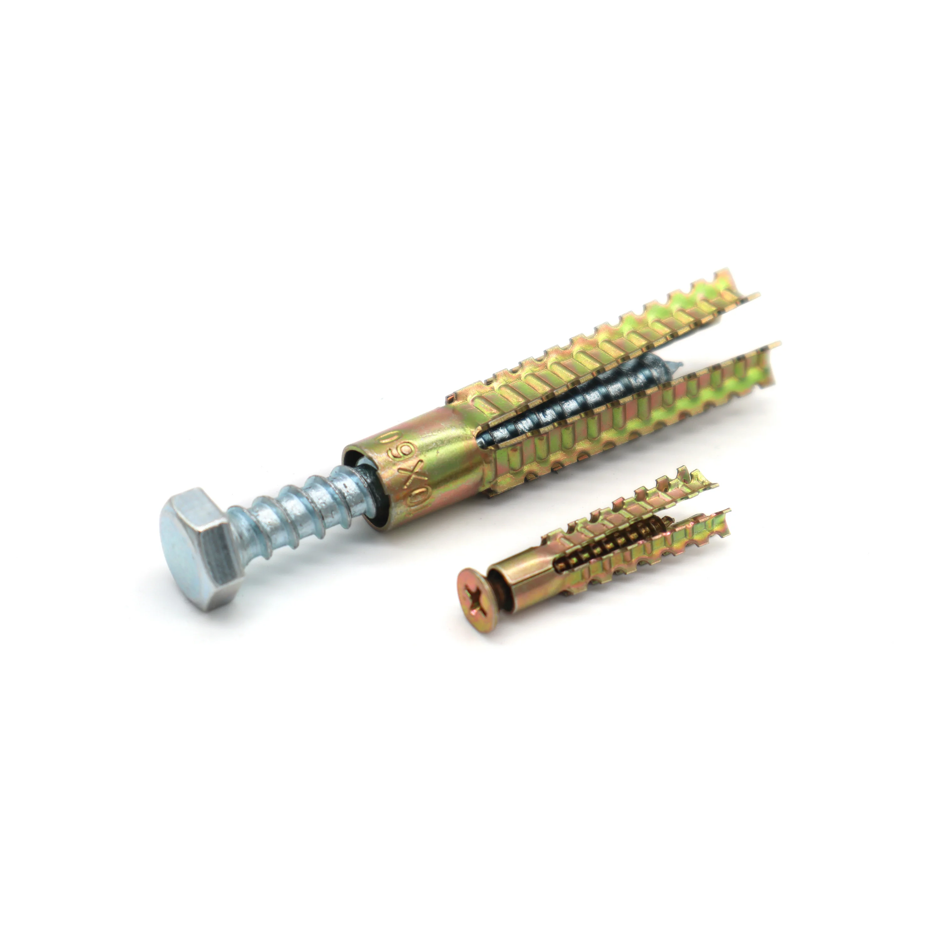 Metal Anchor Bolt Expansion Pipe Tube Self Tapping Screw Drilling Serrated Thorny Plug Light Brick Wall Anti-loose M5 M6 M8 M10