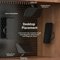 Magnetic Fidget Spinner Phone Ring Holder, Dual-Sided Magnet for MagSafe, 360° Rotation Grip Stand, Stress Relief Foldable 4