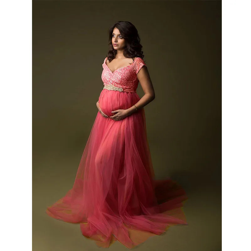 New Short Sleeves Maternity Dress for Photoshoot Lace Pregnant Dress  Trailing Dresses Maternity Photography Clothes Photo Props - AliExpress 1501