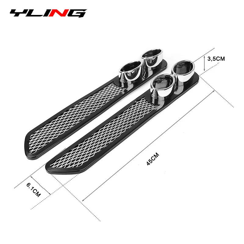 Universal Car Rear Fake Exhaust Tail Pipe Decoration For Golf