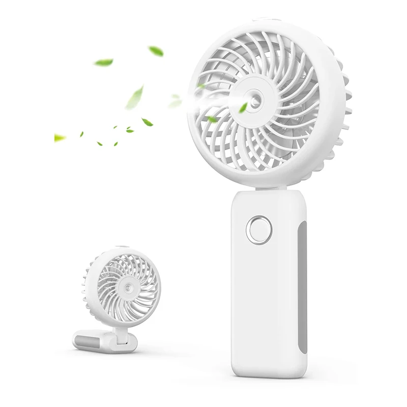 

Fan Portable Handheld Misting Fan 4000mAh USB Rechargeable Personal Mister Foldable Fan Spray Water Mist Fan For Travel Outdoors