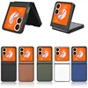 For Tecno Phantom V Flip 2 Scratchproof Carbon Fiber Leather Back For Tecno Phantom V Flip2 Case Hard Protective Phone Cover 6