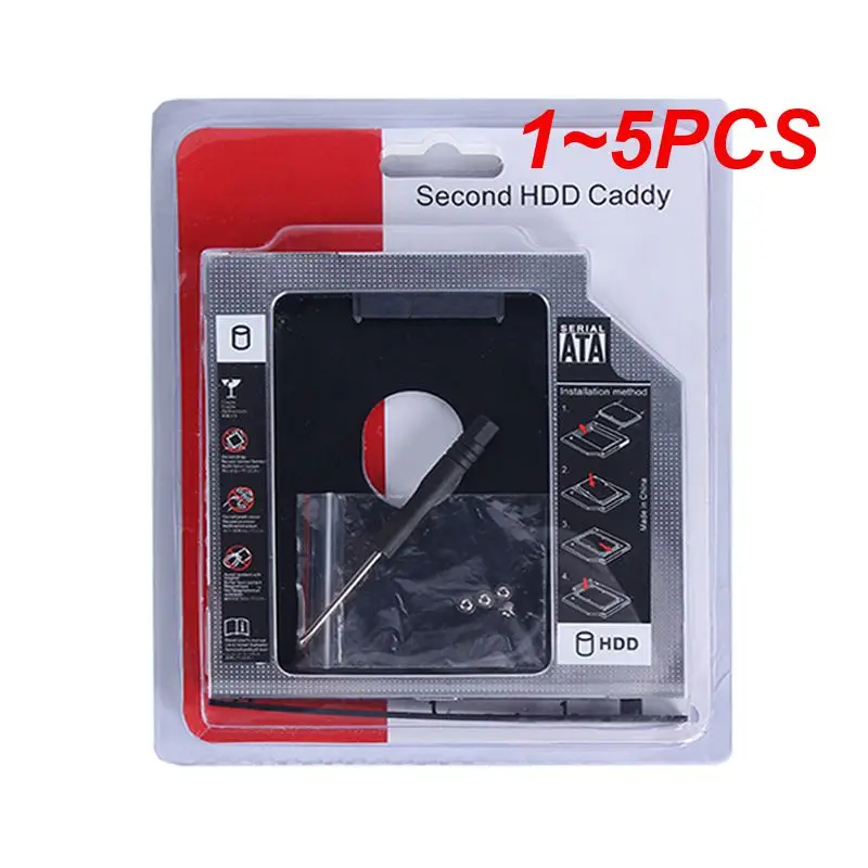 알루미늄 2 세대 HDD 캐디, SATA 3.0, 2.5 인치 SSD DVD -ROM 인클로저 어댑터, 하드 디스크 드라이브용, 9.5mm, 12.7mm, 9.5mm, 1  5 개