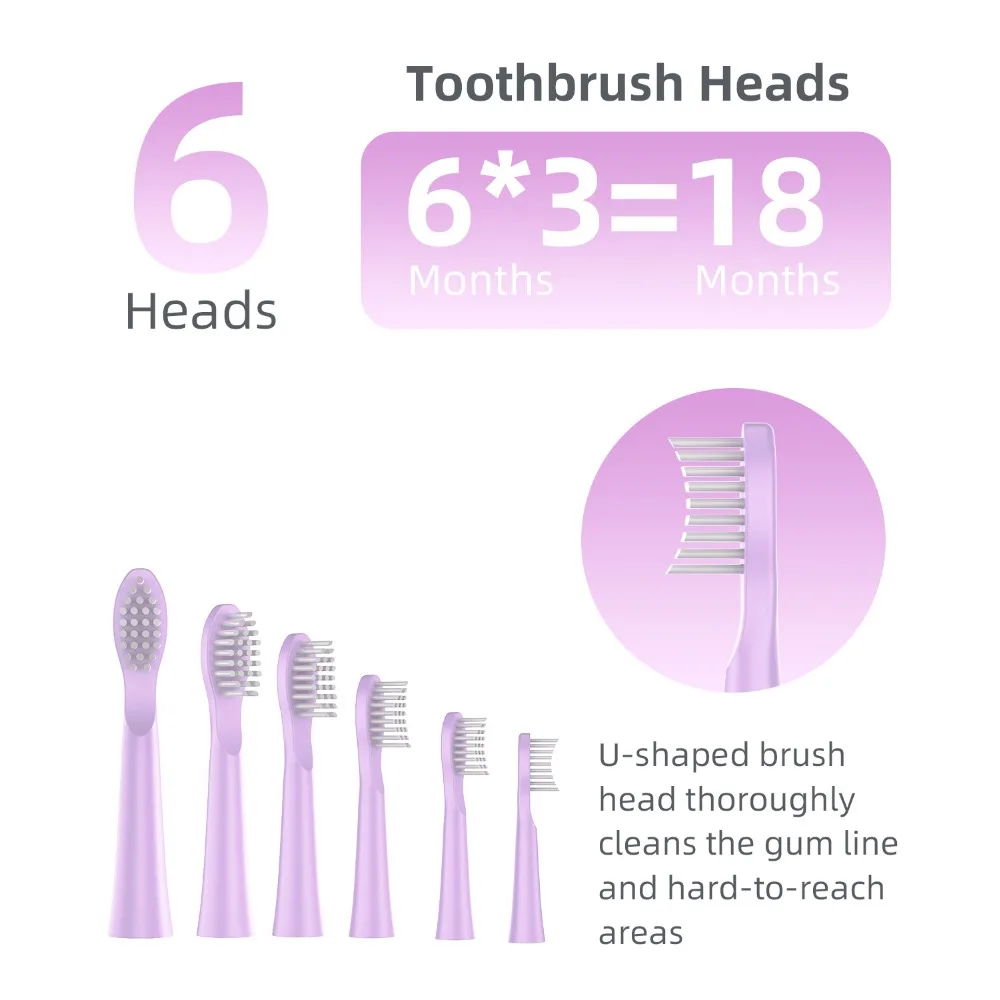 Sonic Electric Toothbrush Rechargeable Adult IPX7 Waterproof Whitening M500
