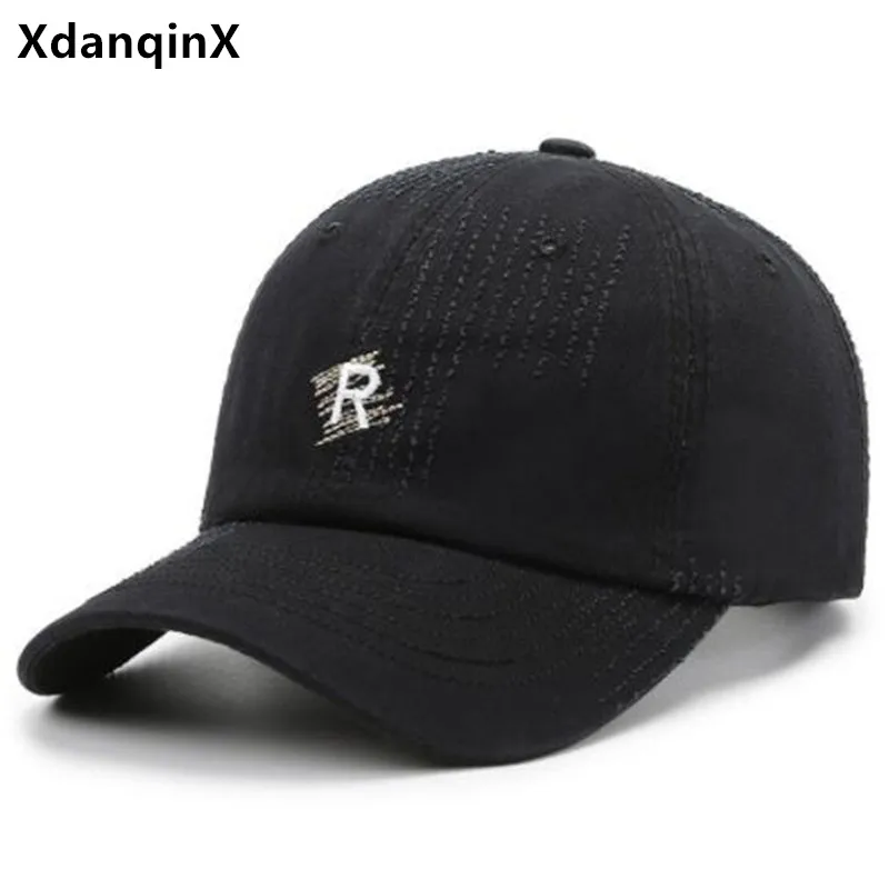 

Spring Summer Embroidery Letter Cotton Baseball Caps For Men Women Retro INS Style Couples Sports Cap Snapback Cap Hip Hop Hat