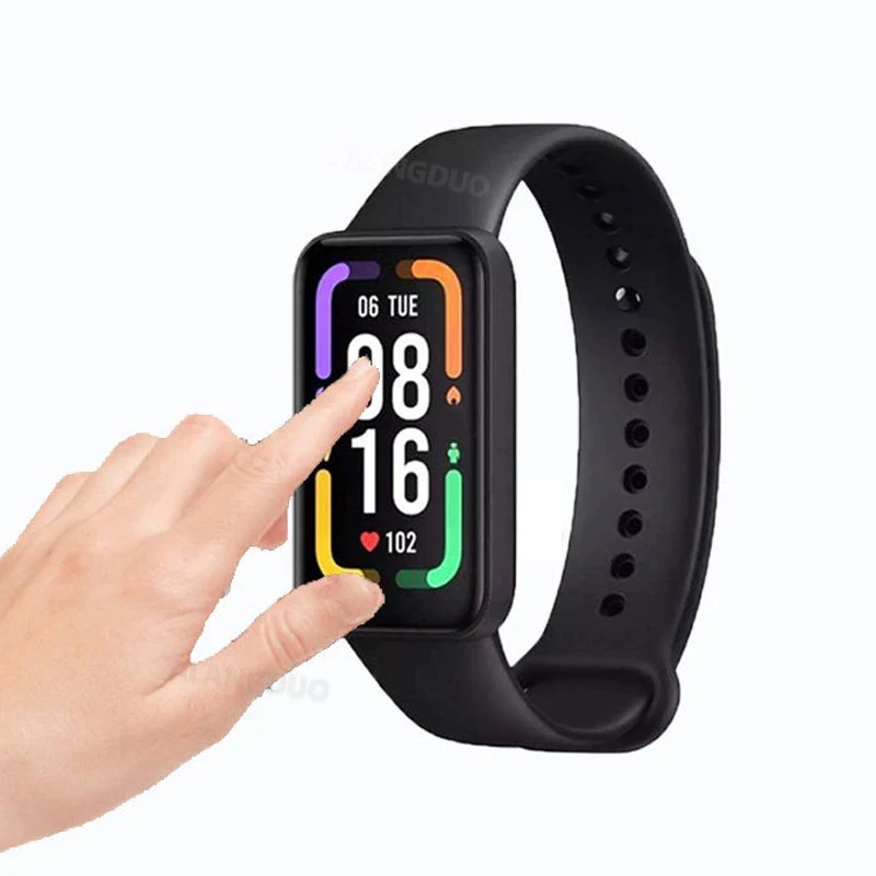 1/3PCS 3D Curved Tempered Glass For Redmi Smart Band Pro Full Cover Screen Protector Film For Redmi Band Pro Protective Glass