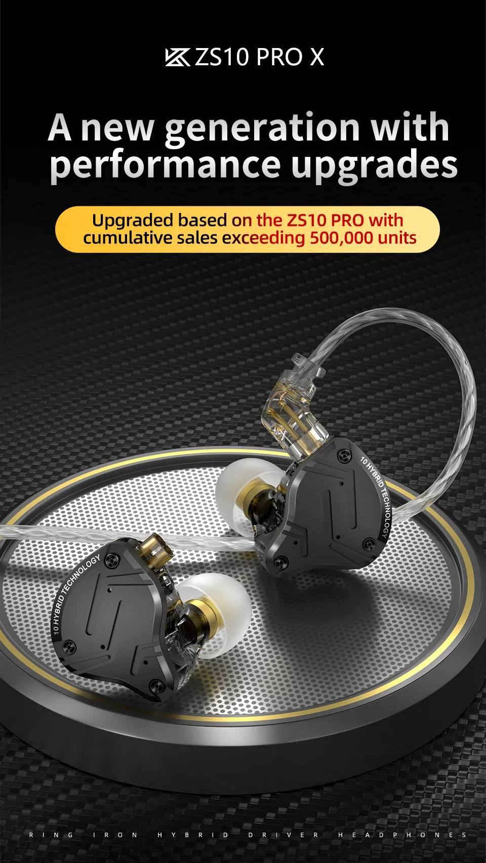 NEW KZ ZS10 PRO X HIFI Bass Headset Hybrid In-ear Earphone Sport Noise Cancelling Earbuds KZ ZSN PRO AS16 PRO AS12 ZSX ZAS