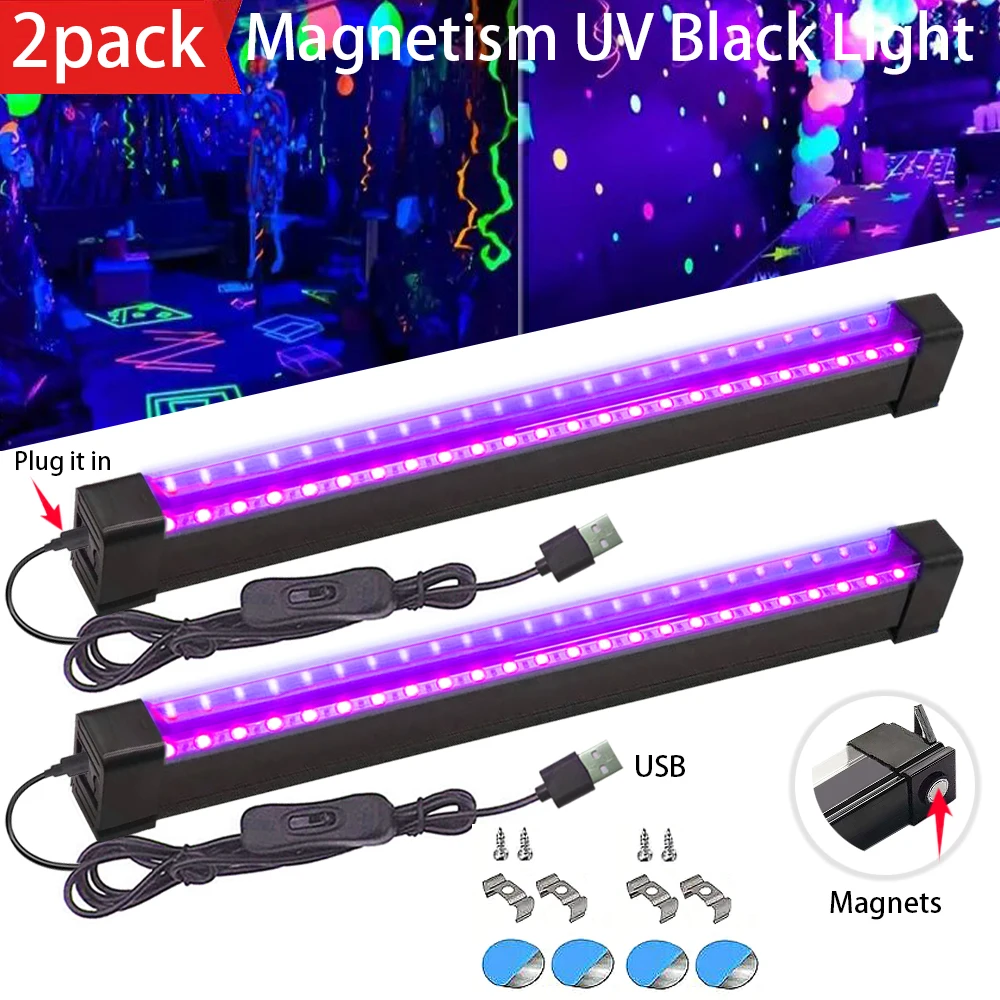 UV Black Light 1/2pcs glow light