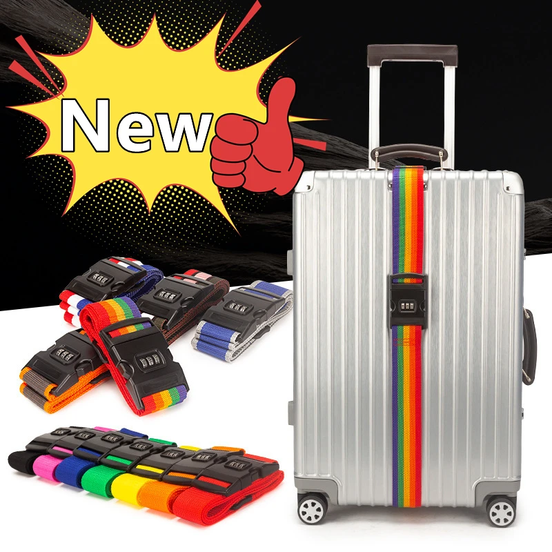 13 colori cinghia per bagagli da viaggio serratura con Password regolabile cintura per imballaggio bagaglio con serratura sicura accessori per valigie impacchettate per bagagli