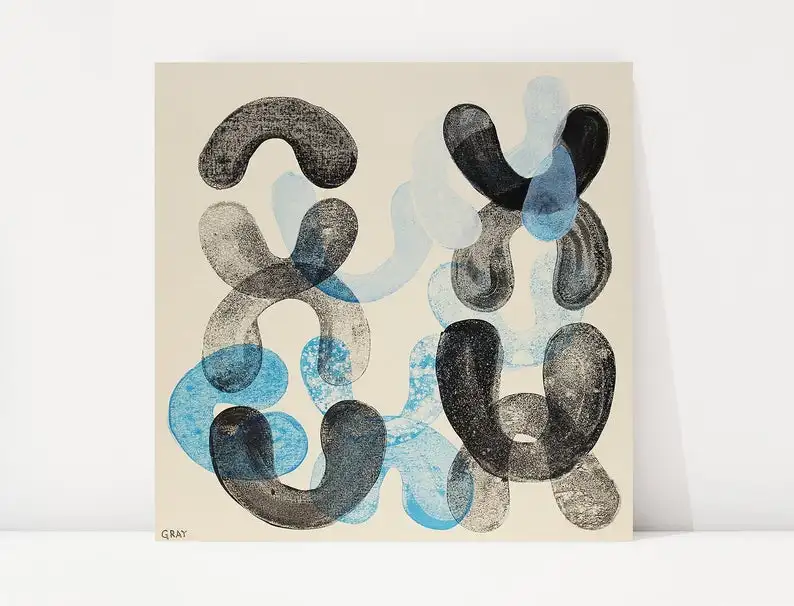 

Оригинальная фотография, оригинальная картина из акрила, Современное абстрактное искусство, хромосомы, большая масляная живопись, огромная