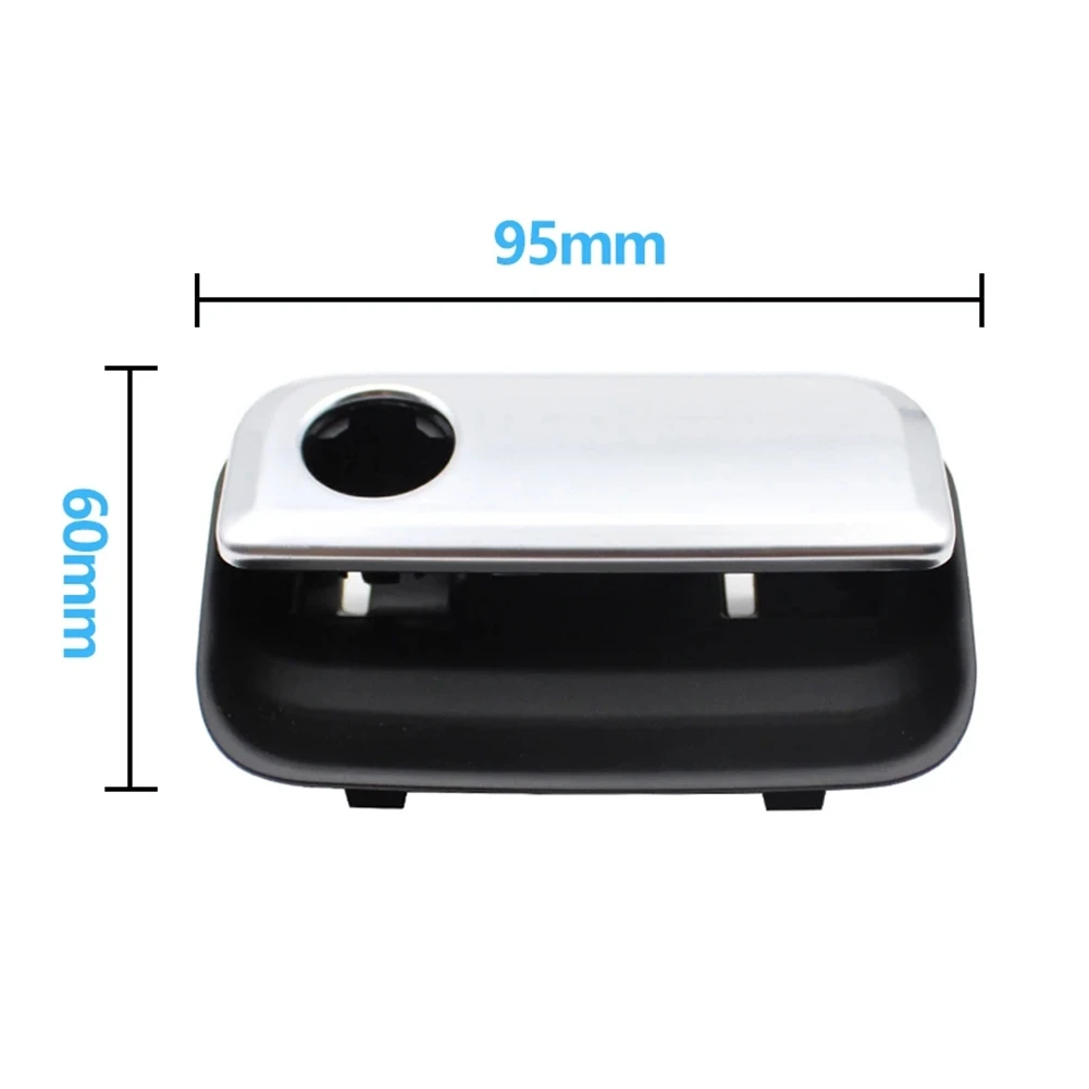Black Dashboard P enger Glove Box Handle 958552147 for Porsche Cayenne 2010- LHD Chrome Storage Compartment Switch