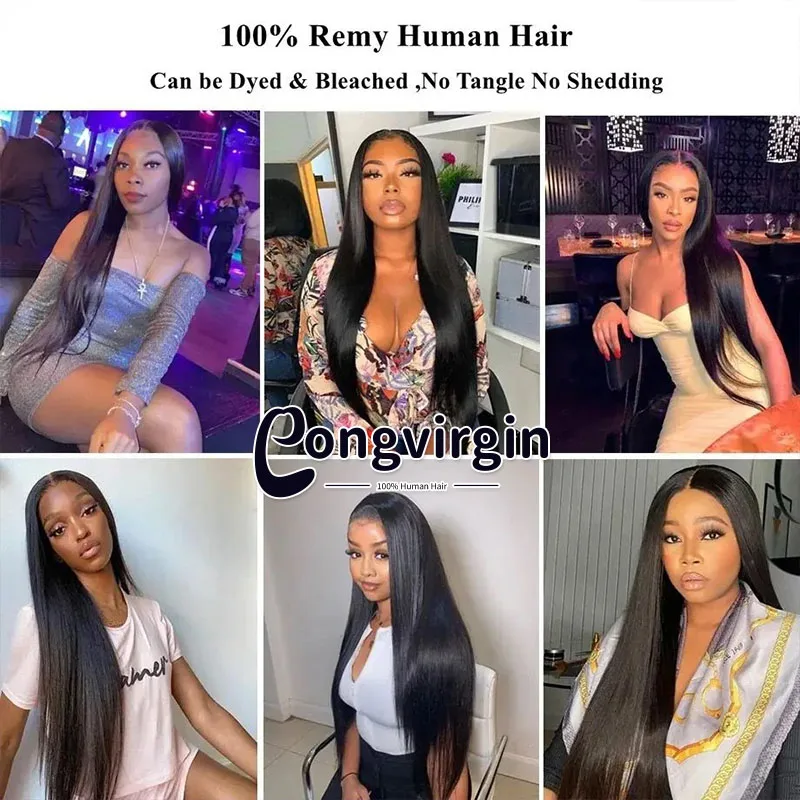 Human Hair Closure Straight 6x2 Lace Closure 2x6 Middle Part Pre Plucked Small Bleached Knots Hd Transparent 100% Human Raw Hair Straight Closure