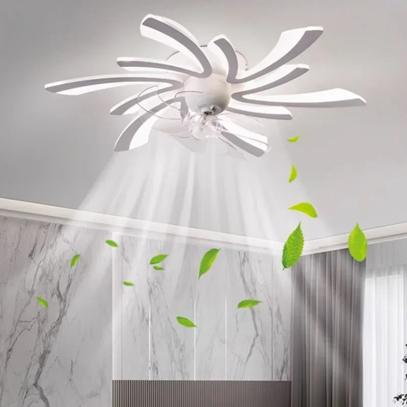 Modern LED Ceiling Fan Lamp Ceiling Fan With Remote Control Bedroom Dining Rooms Living Rooms Lights LED Electric Fans For Home