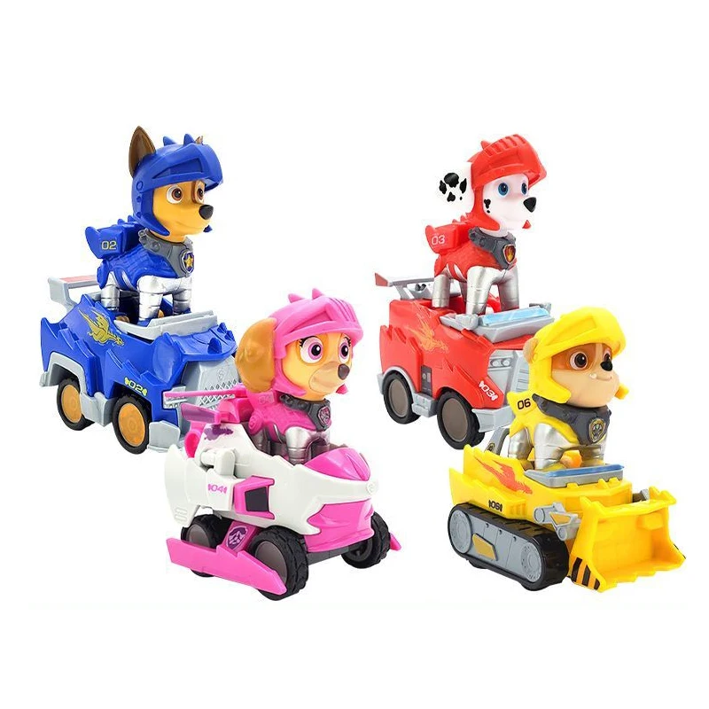 Paw Patrol Toys Set Psi Patrol Puppy Patrol Patrulla Cina Chase Skye Marshall Action Figure Rescue Knight Series Giocattoli Per Bambini