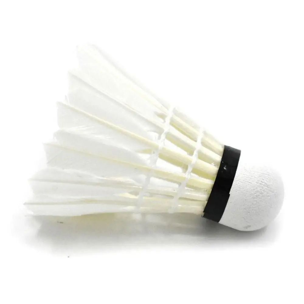 3/6/12Pcs Professional Badminton Shuttlecock Black Goose Feather Badminton Shuttlecock Training Sport Ball