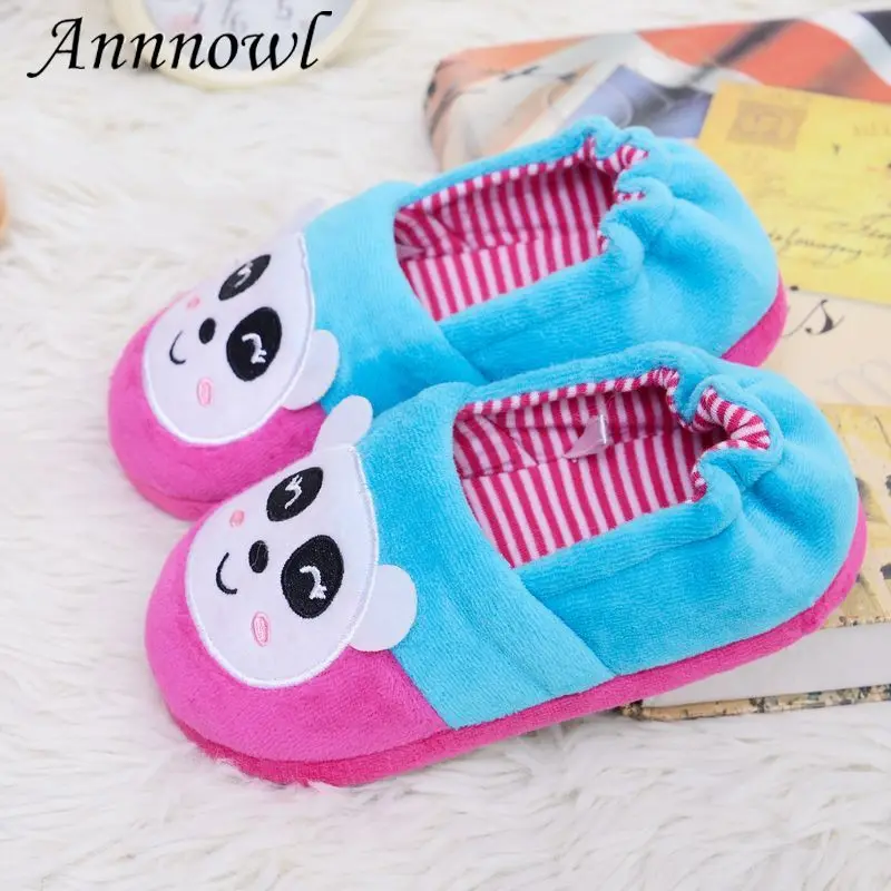 

Fashion New Toddler Girl Slippers Winter Plush Warm Panda Child Soft Rubber Sole Home Shoes Kid House Indoor Footwear Baby Items