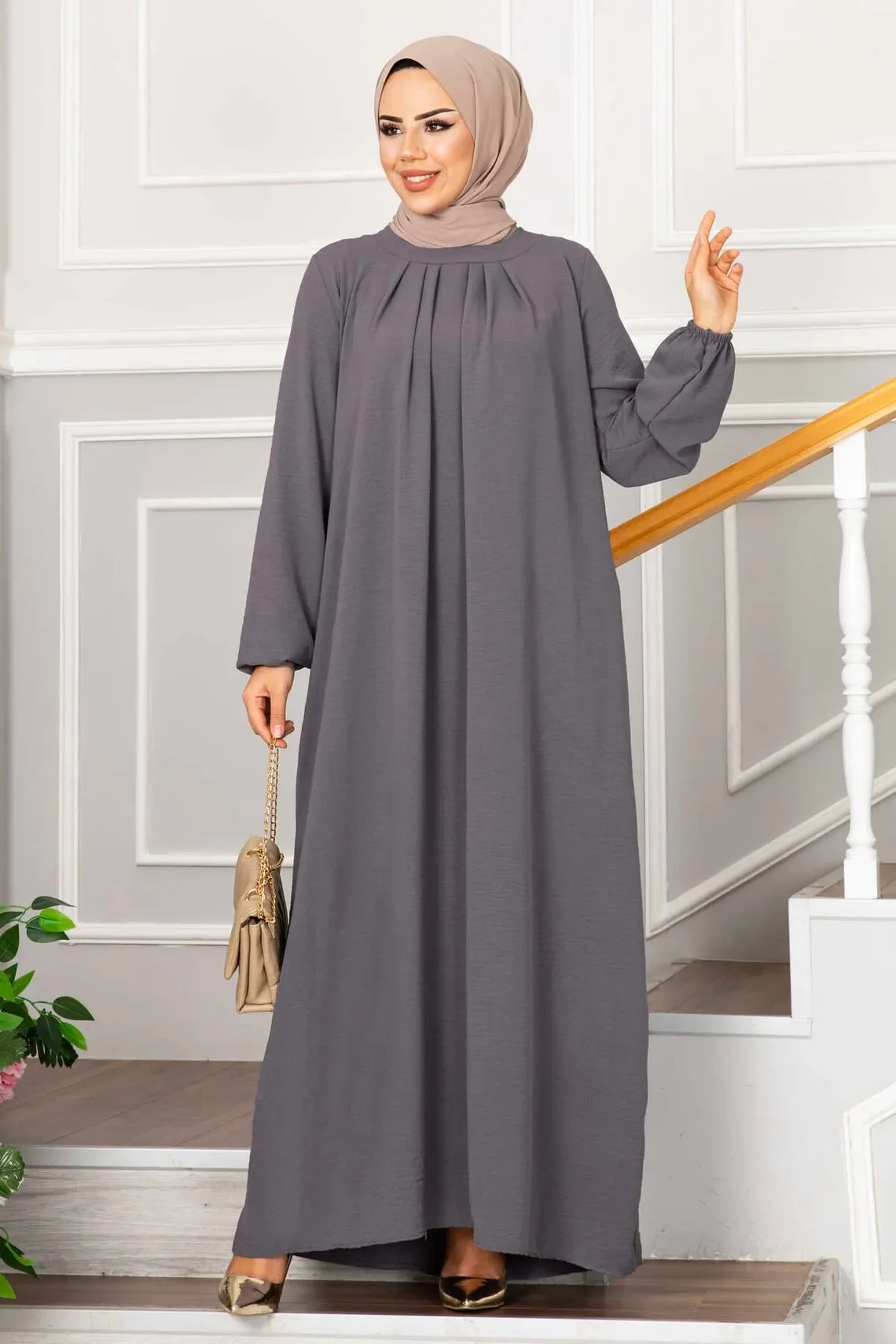 Muslim Casual Abaya Zipper for Women Dubai Luxury Long Party Dress Turkey Arab Kaftan Hijab Robe Islam Prayer Ramadan Eid Modest