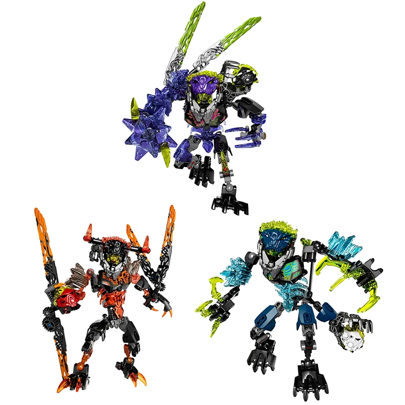 Bionicle Series Golden Mask Master Skull Warrior Building Blocks Hero Factory Fit Robot Bricks Toys For Boys Kids Christmas Gift 3