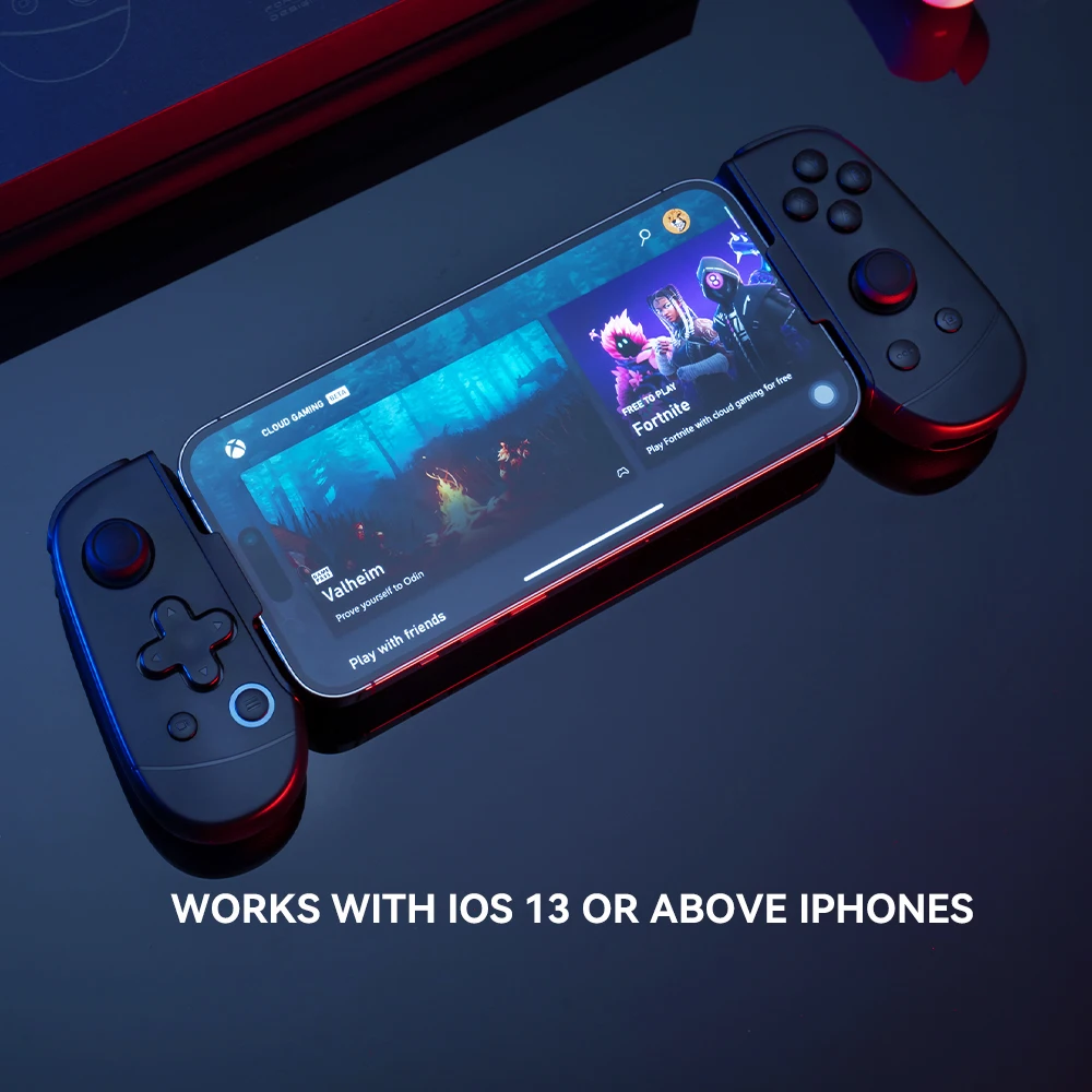  leadjoy M1B Mobile Game Controller for iPhone - Play Xbox,  GeForceNOW, Genshin Impact, Diablo Immortal, Call of Duty, Apex-  Passthrough Charging- Ultra Low Latency : Video Games