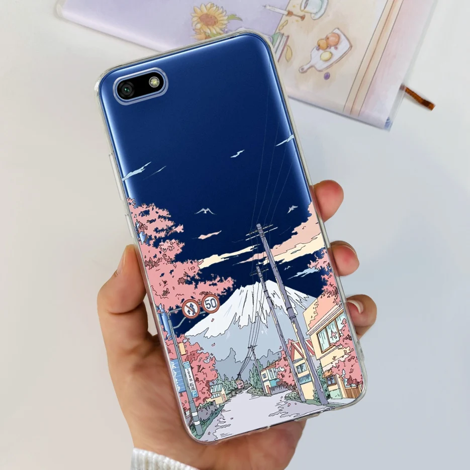 Luxury Painted Clear Silicone Soft Phone Case - Decorative Back Cover
