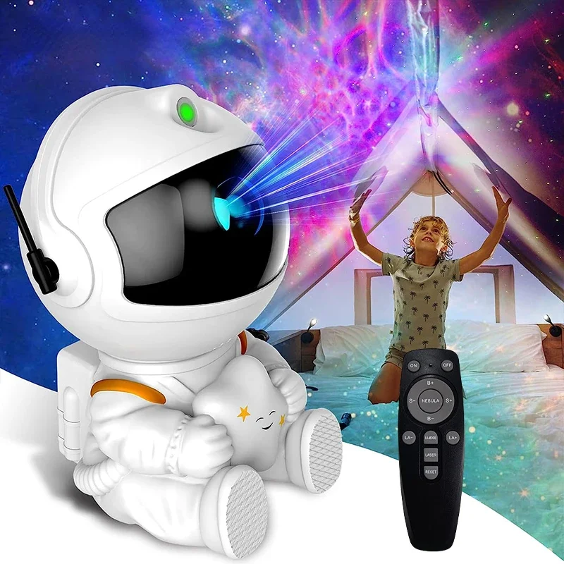 

Lamp For Decoration Galaxy Star Projector LED Night Light Starry Sky Astronaut Porjectors Bedroom Home Decorative Children Gifts