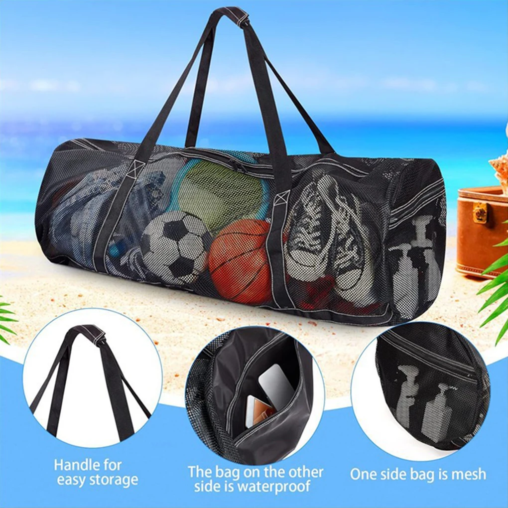 Black Lightweight Mesh Drying Bag For Quick Dry And Storage Of Wet Items Breathable Mesh Luggage Bag 5