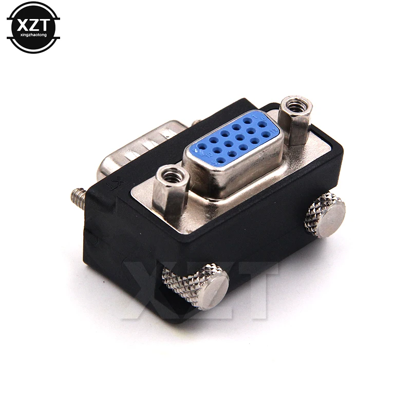 NEW 90 Degree Down Right Angled VGA SVGA Male To VGA 15Pin Female Monitor Adapter for PC Laptop TV