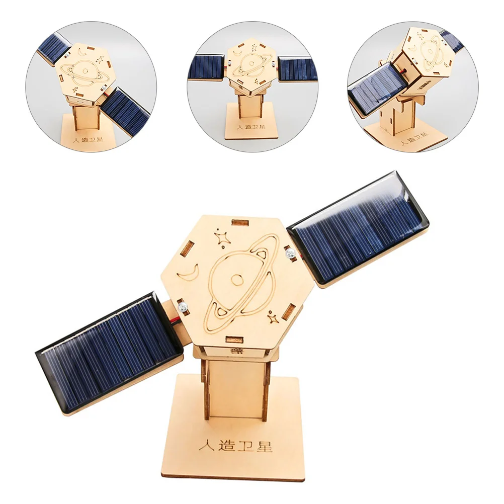 

1 Set DIY Solar Artificial Satellite Toys Junior Science Production Kit Science Educational Scientific Training Experimental Toy