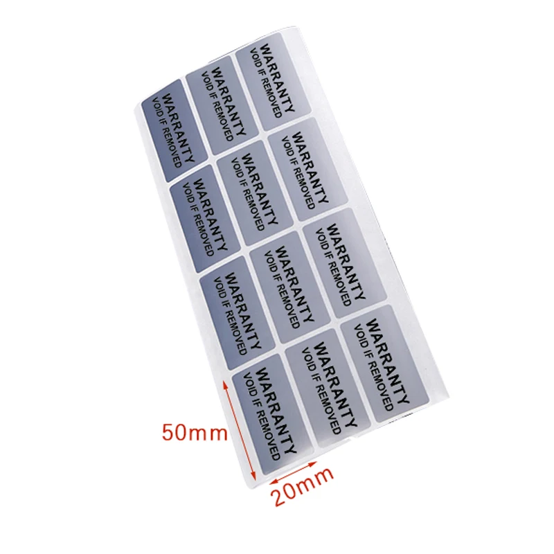100pcs Warranty Protection Sticker (40mm*20mm) Tamper Proof Void Label Stickers