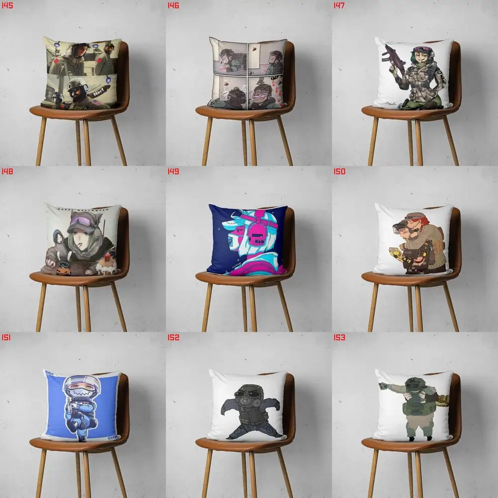 

SIX SIEGE 145 153 Customizable Bedroom Bed Sofa Hotel Car Lumbar Pillow Fashion Decorative Cover