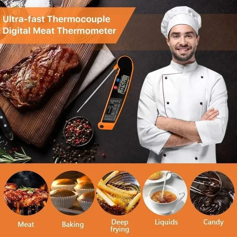 High Precision Digital Kitchen Food Thermometer For Meat Water Milk Cooking Food Probe BBQ Electronic Oven Thermometer Kitchen