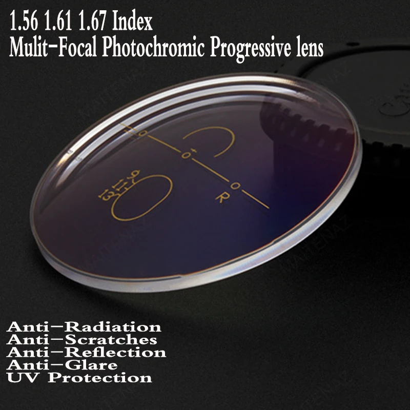 1.56 1.61 1.67 Index Aspheric Photochromic Multi Focal Progressive