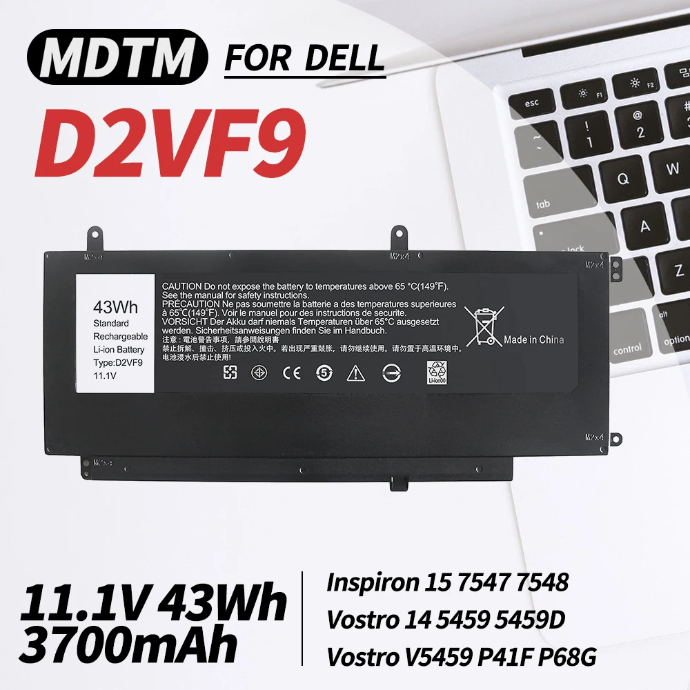 

Новая сменная батарея для ноутбука MDTM для Dell Inspiron 15 7547 7548 D2VF9 0PXR51 PXR51-11.1V 45WH