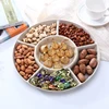 6-Compartment Food Storage Tray Fruit Snack Plate Appetizer Serving Platter 2
