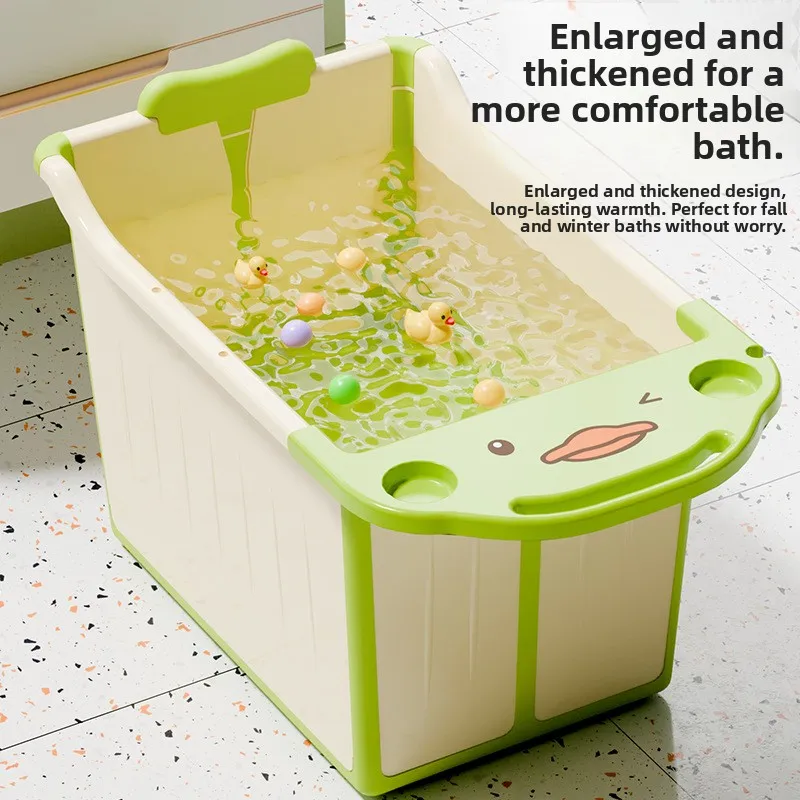 Children's Bath Tub Baby Swimming Bath Buet Sitting Bath Baby Pool Home Use Bath Basin Plastic Material Kids Bath Tub