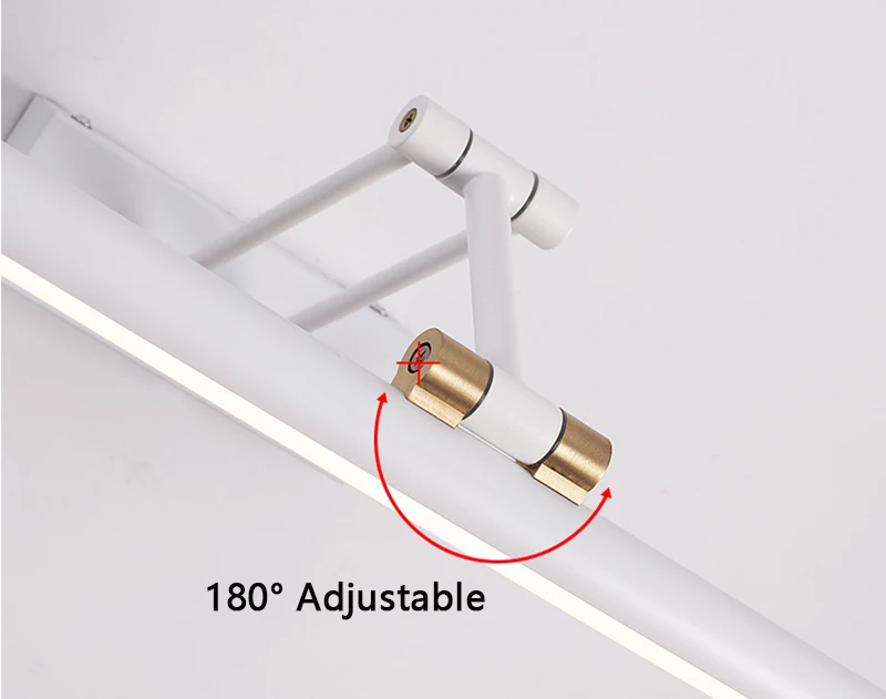 Mirror Front Light Bathroom Foldable Telescopic Adjustable Was