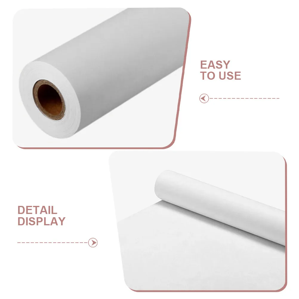 2Pcs 드로잉 종이 롤 페인팅 종이 롤 수채화 스케치 아트 드로잉 용품을위한 흰색 두꺼운 부드러운 표면