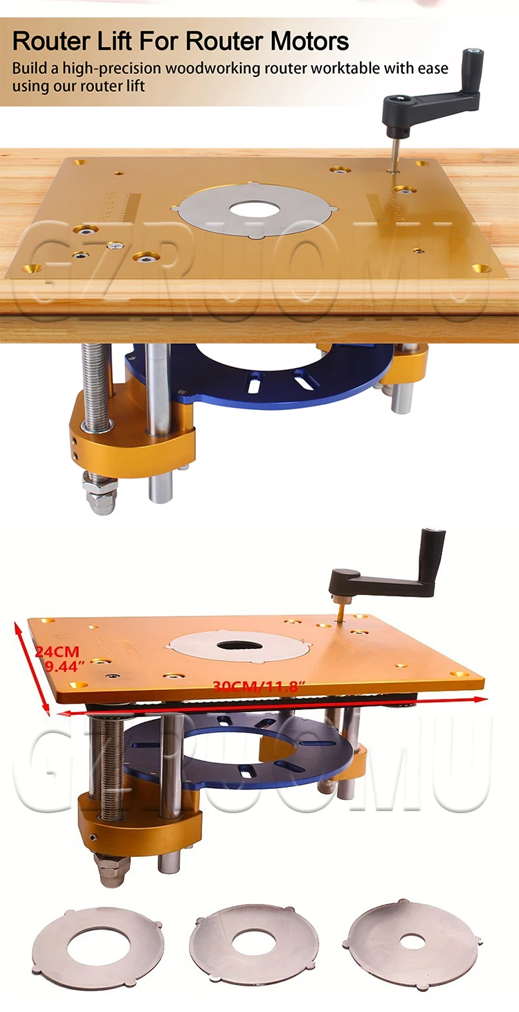 Router Lift Router Table Insert Plate for Engraving Machine Electric Wood Millin