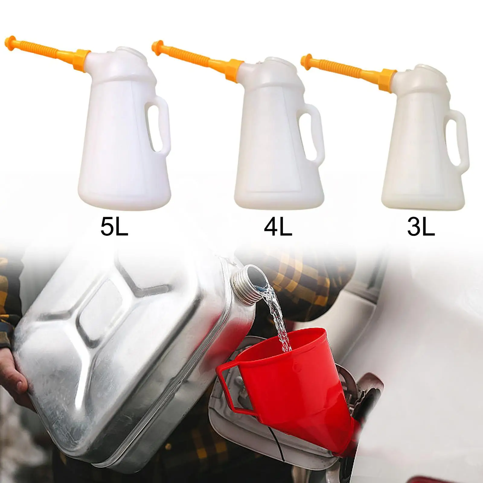 Oil Can with Spout Oil Jug Garage with Dust Cap Equipment Professional Dispenser