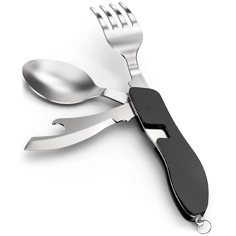 Folding Tableware Knife Spoon Fork Camping Knife Fork Spoon Combination