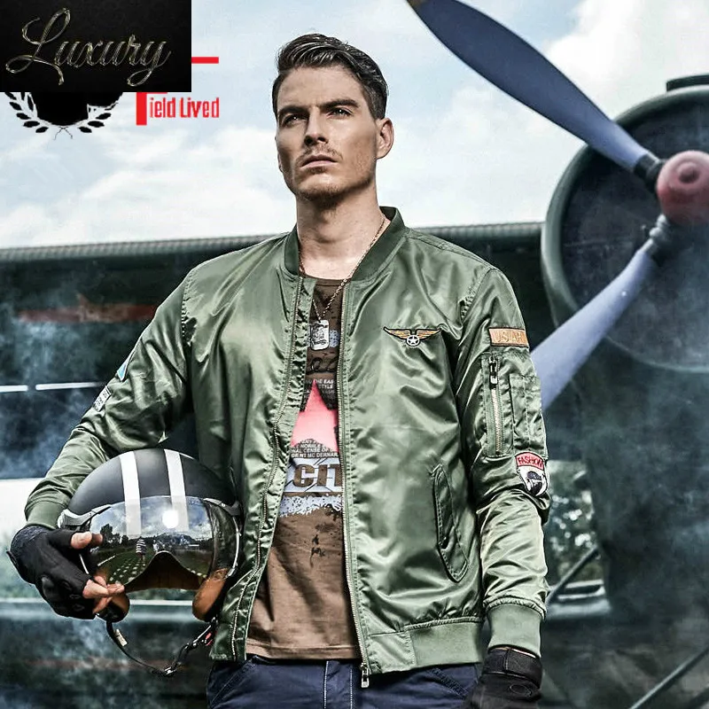 Giubbotto Bomber Da Uomo Stile Militare Army Ma1 Flight Cappotti Autunno Pilot 101 1 Air Force One Male Tactical 2023 Abbigliamento 5Xl