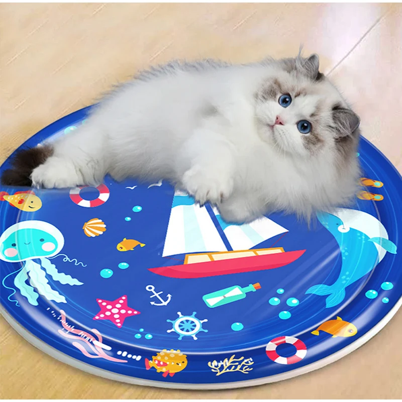 Tapis rafraîchissant pour chien et chat matelas d'eau été_voghion.com