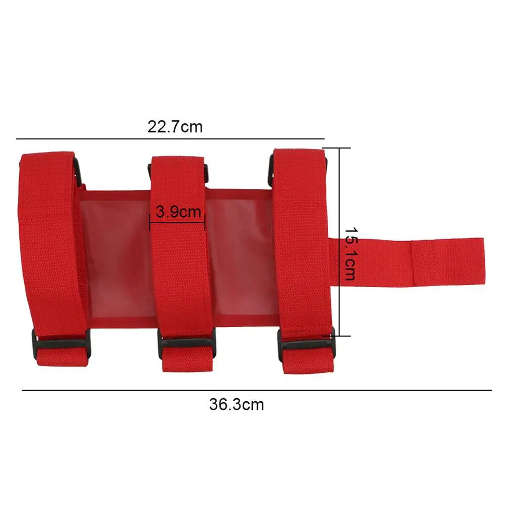 Car Roll Bar Fire Extinguisher Holder Mount Bracket Adjustable Modified Accessories For Wrangler TJ JK JL 1987-2019 Holder Belt images - 6