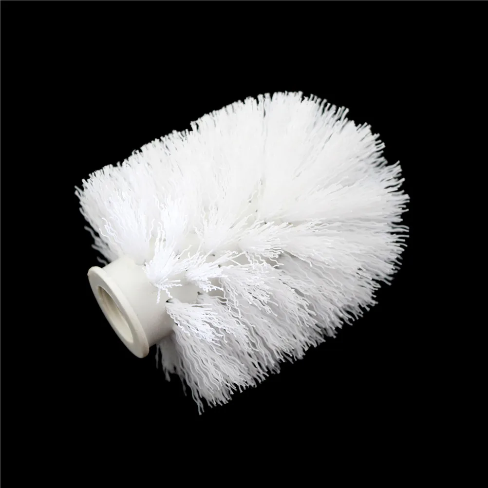 White Toilet Brush Head Holder Replacement Bathroom WC Cleaning Brush Head images - 6