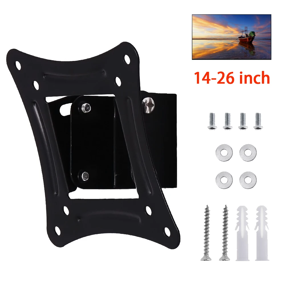 14-26 Inch TV Wall Mount Universal Bracket Fixed Flat Panel TV Frame LED Television Mounting Holder for LCD Screens Monitors