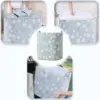 Large Capacity Quilt Storage Bag Comforter Bag Non-Woven Fabric Zipper Closure for Home Dormitory Use 1