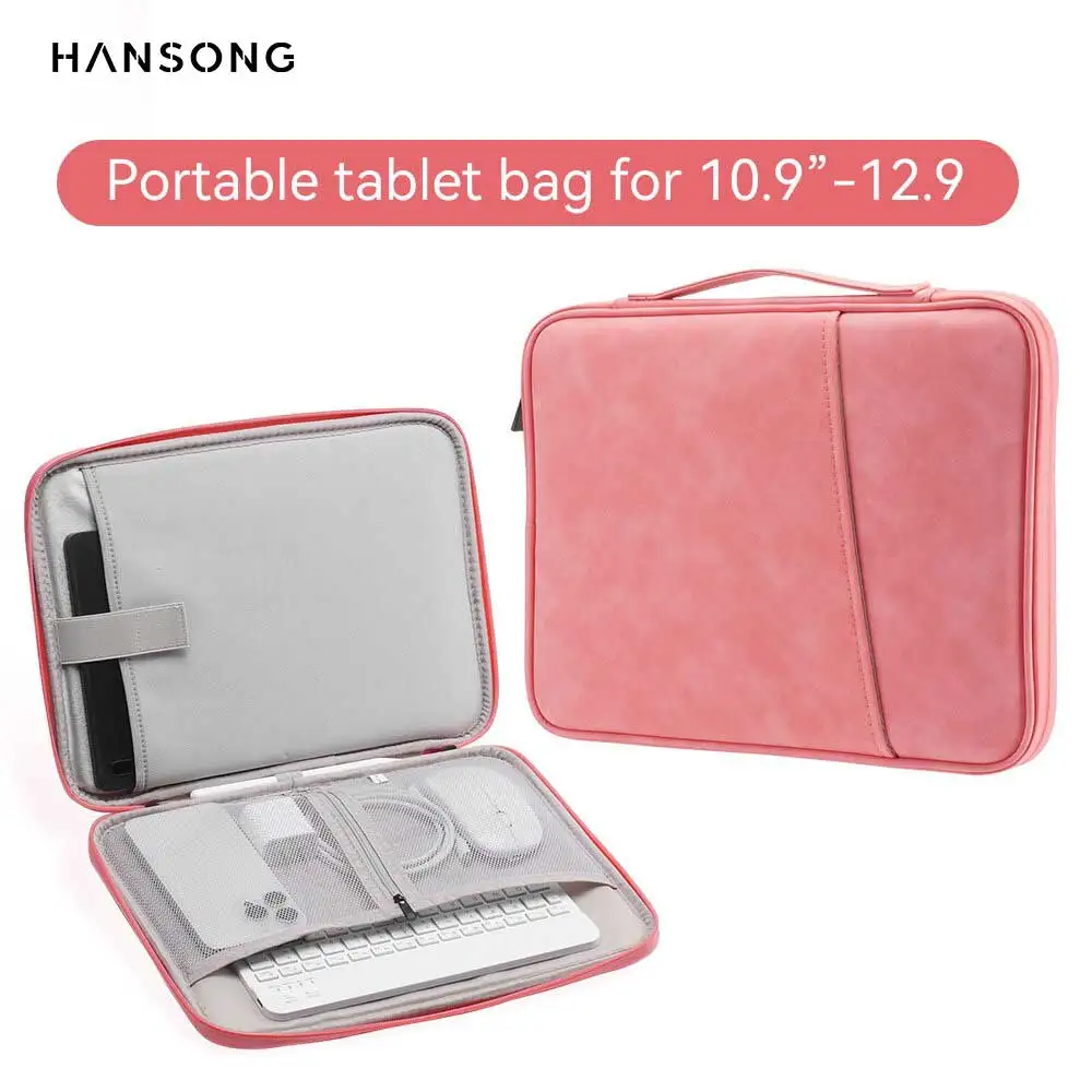 Estuche de transporte impermeable de nailon para tableta y PC de 11-13 pulgadas, bolsa interior de viaje protectora acolchada para iPad, Samsung, funda para tableta y PC