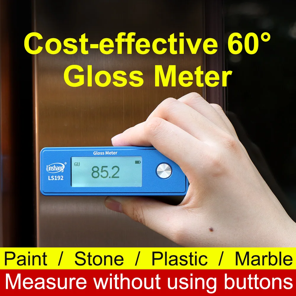 Gloss Meter Paint Glosmeter Glossmetre Glossmeter Car LS192 Metal Body 60&deg; Universal Angle Design Large Measuring Range 1000GU