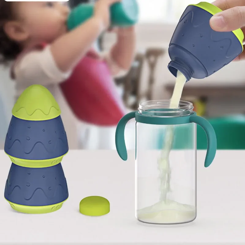 

Baby Milk Powder Box Infant 3 Layers Feeding Food Storage Box Dispenser Container Toddler Snacks Food Portable Storage Container